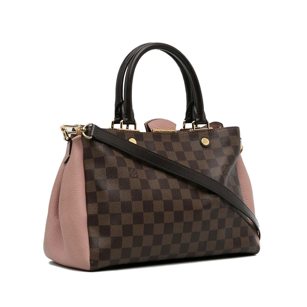 LOUIS VUITTON Brittany Damier Ebene Shoulder Bag Brown