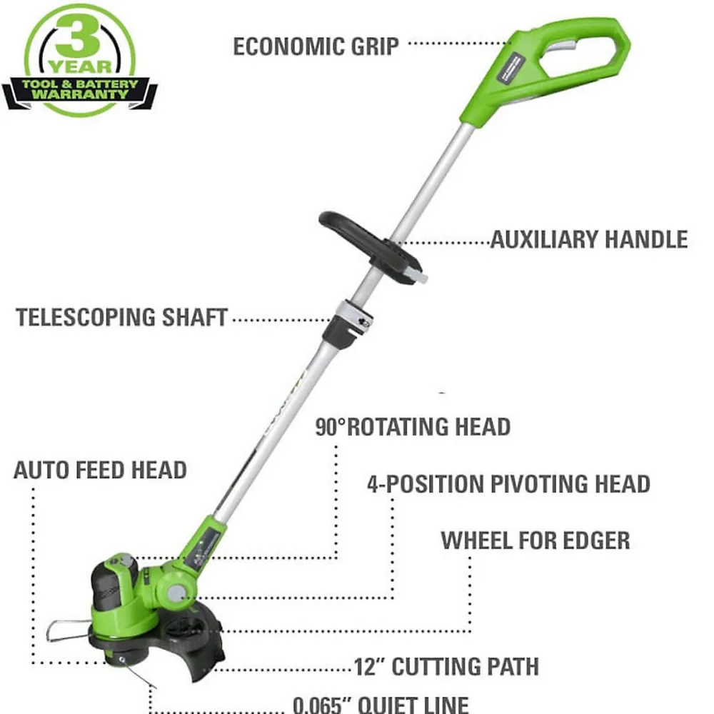 Greenworks 40V 15-inch TorqDrive String Trimmer, Tool Only