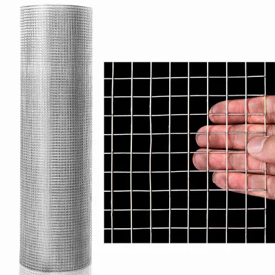 Costway 36'' X 50' 1/2inch Wire Fence Mesh Cage Roll Garden 19 Gauge Galvanized Wire