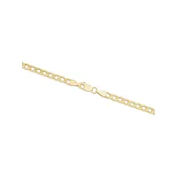 50cm (20") Hollow Curb Chain In 10kt Yellow Gold