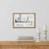 Framed "best Day Ever" With Photo Clip Wall Art 11.75"