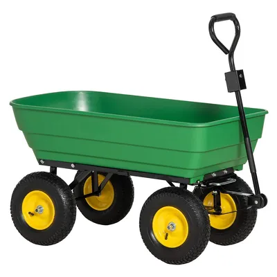 Garden Dump Cart Heavy Duty 440lbs Garden Wagon