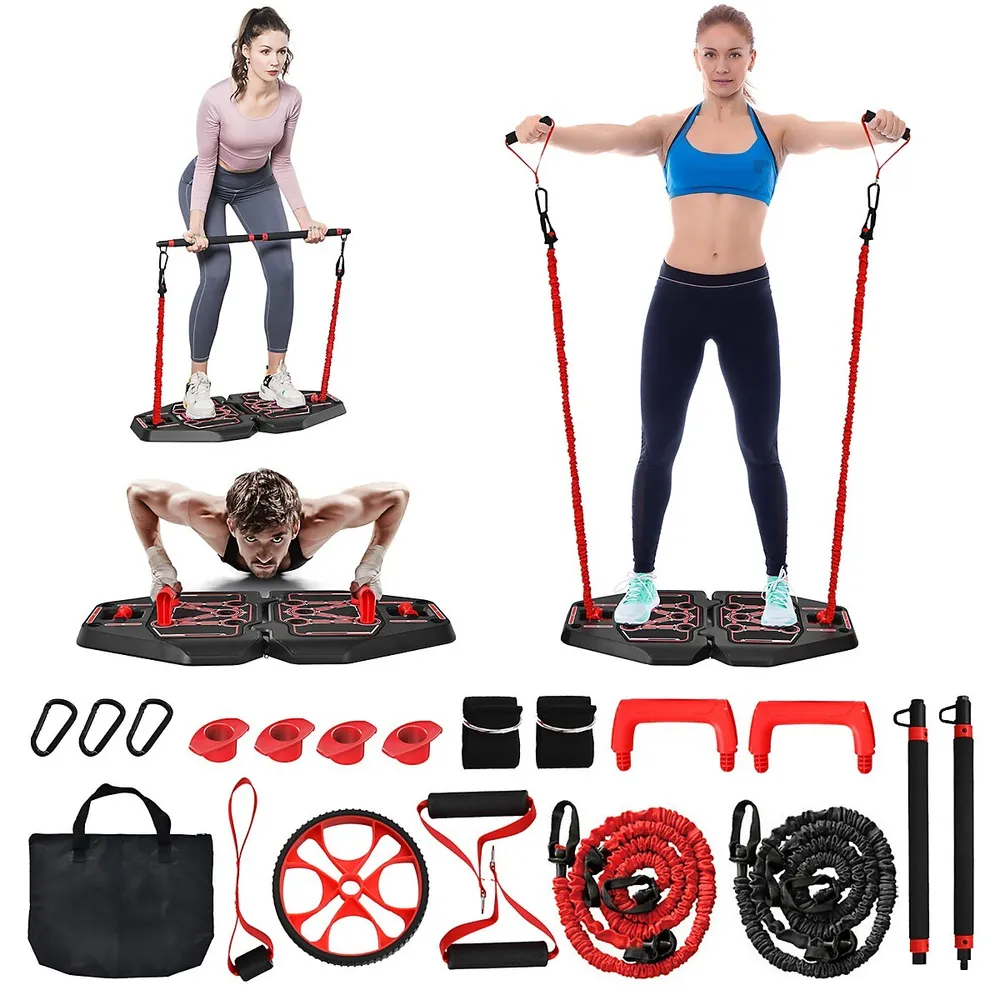 Soozier Home Gym Machine, Multifunction Gym Equipment with 99lbs Weight  Stack for Back, Chest, Arm, Legs, and Full Body Workout