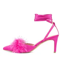 Women's Saylor- Faux Feather Heel