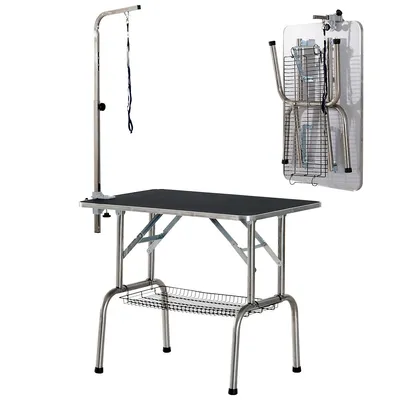 36-inch Stainless Steel Dog Grooming Table
