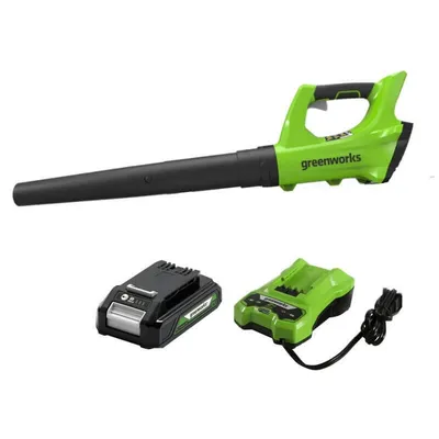 24V 100 MPH - 330 CFM Jet Blower, 2.0Ah Battery And Charger Included