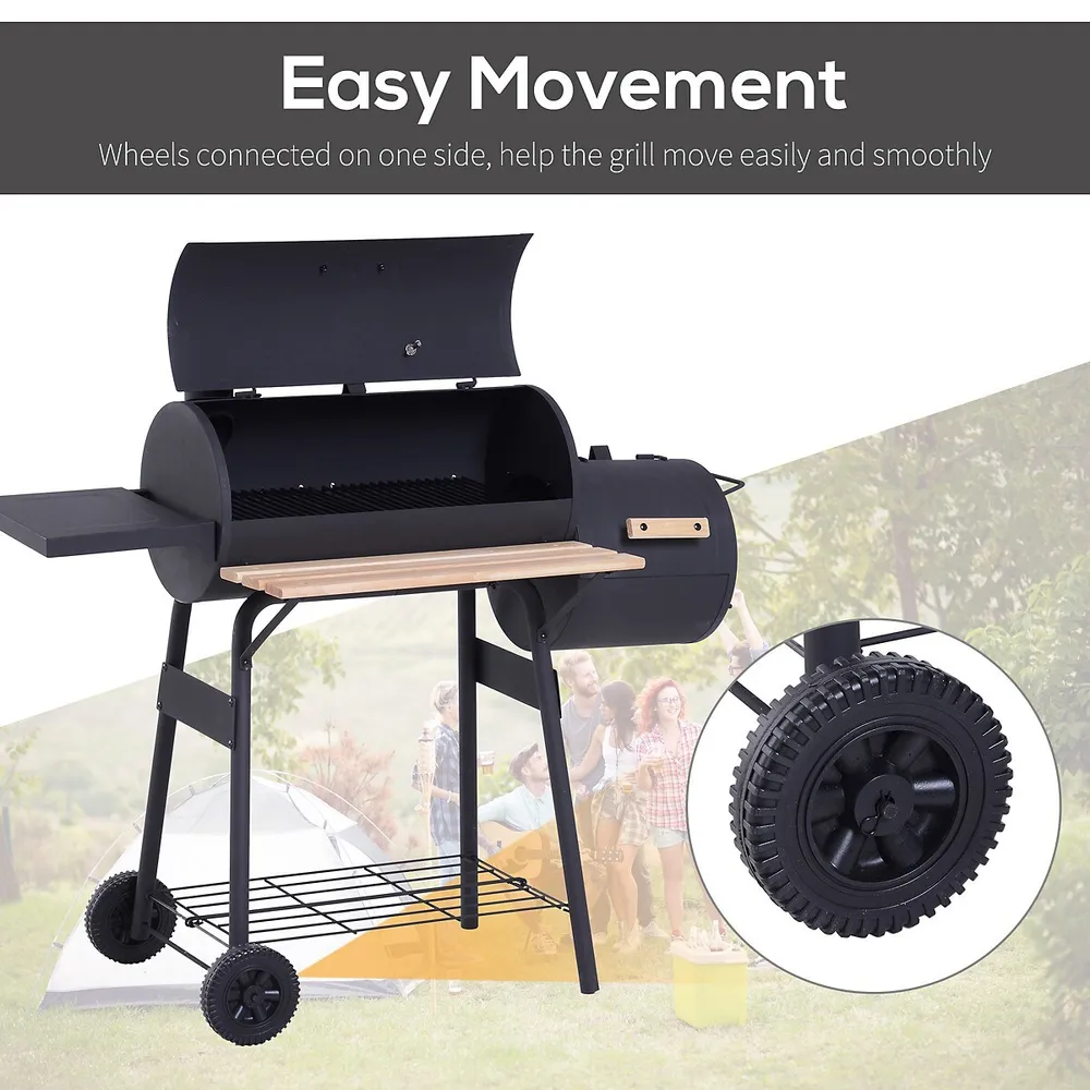 48" Freestanding Charcoal Bbq Grill