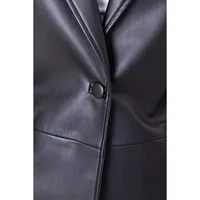 Faux Leather Classic Jacket