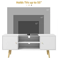 Tv Stand Cabinet For Tvs Up To 55 Inches Shelves Cupboards