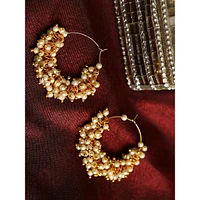 Gold-plated Chandbali Earrings