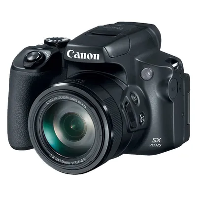 Powershot Sx70 20.3mp Digital Camera 65x Optical Zoom Lens 4k Video 3-inch Lcd Tilt Screen (black)