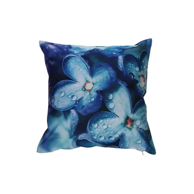 Outdoor Waterproof Cushion (blue Lilac) - Set Of 2