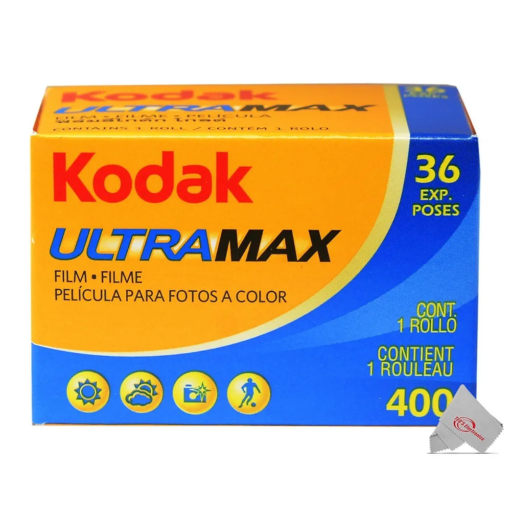 Kodak UltraMax 400 Color Negative Film (35mm Roll Film, 36 Exposures,  3-Pack)