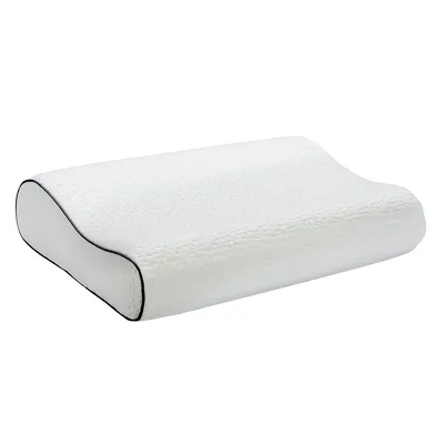 Memory Foam Sleep Pillow Orthopedic Contour Cervical Neck Support White