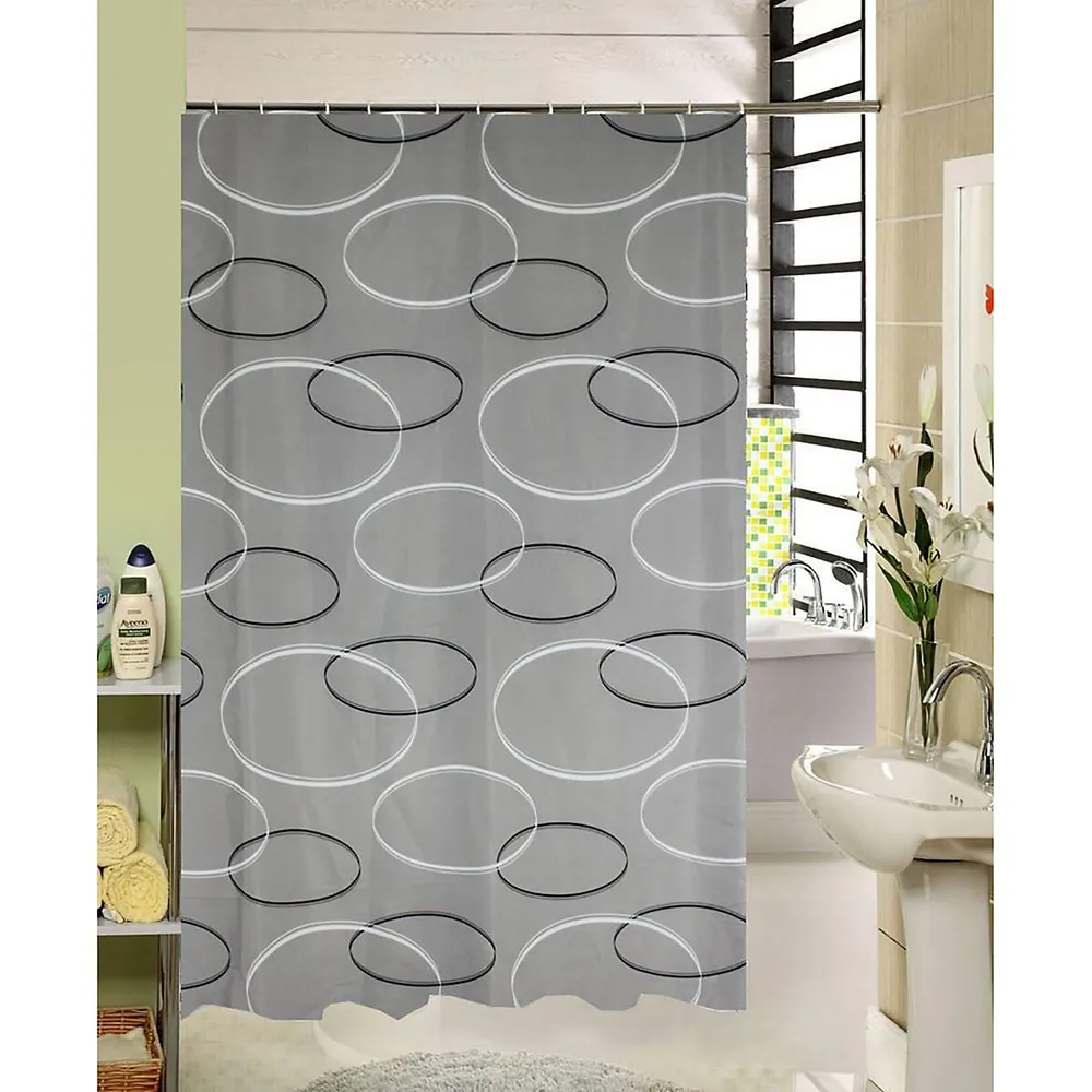Polyester Shower Curtain, 71" X 71", Gray