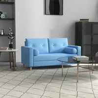 51" Loveseat Modern Sofa For Bedroom With Steel Frame