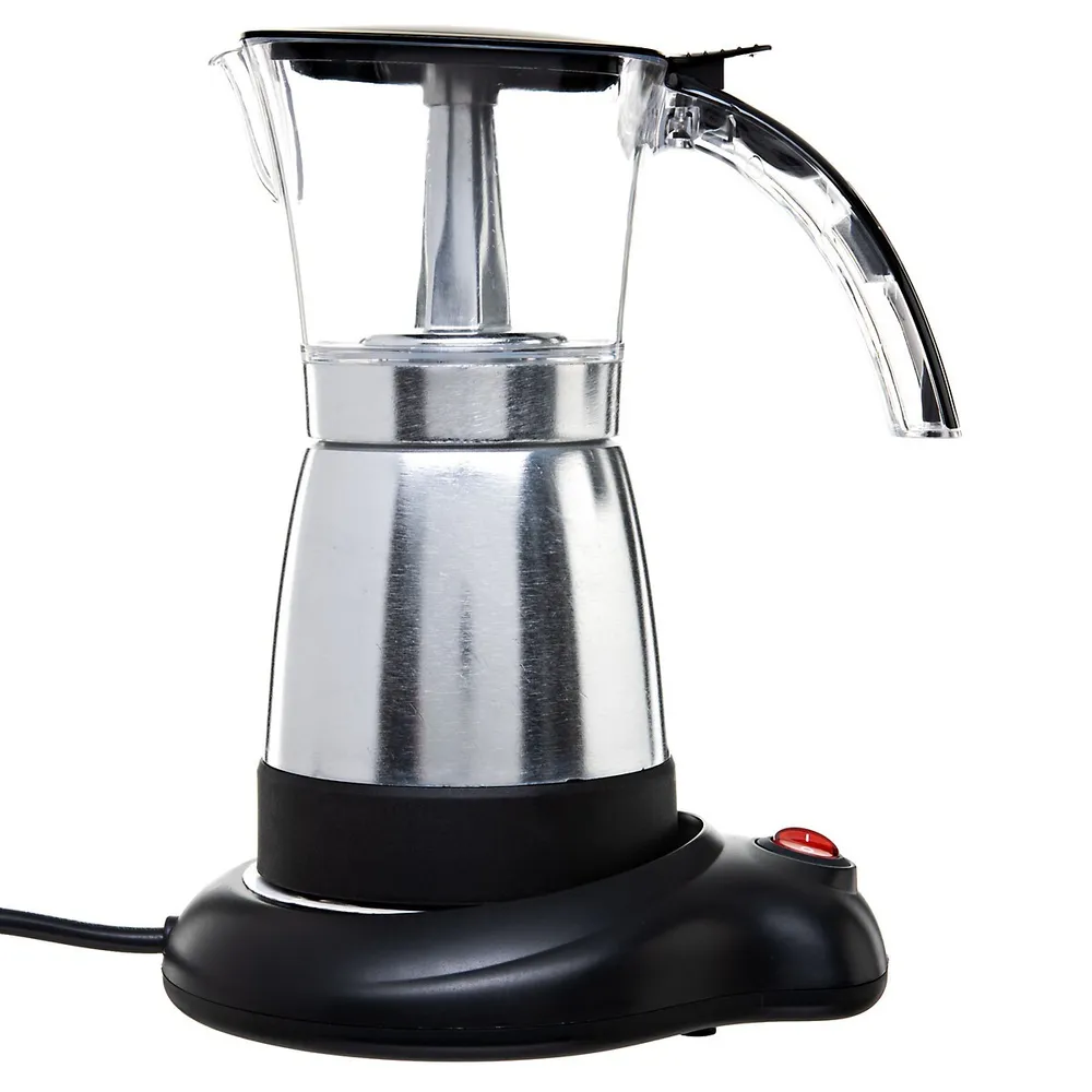 Brentwood TS 118BK Electric Moka Pot Espresso Machine 6 Servings