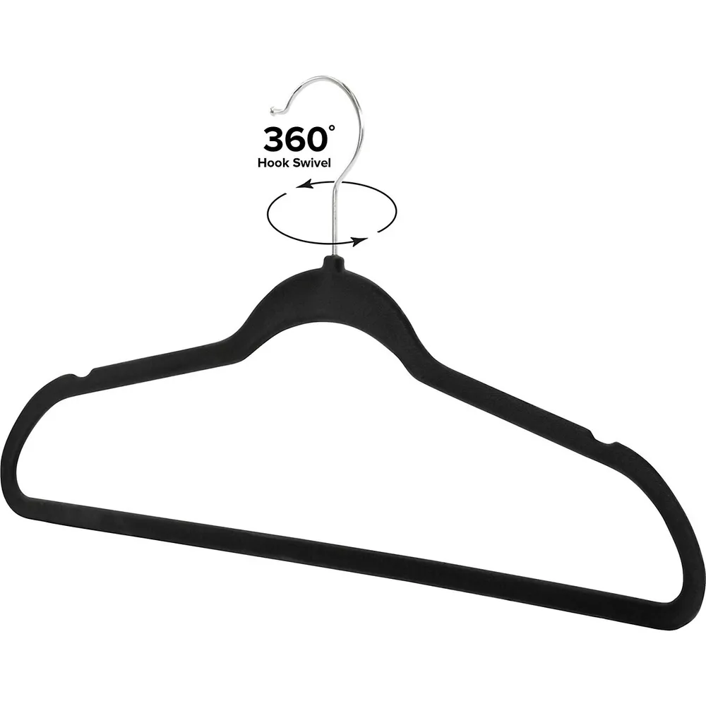 25-pack Of Elegant Velvet Non-slip Hangers