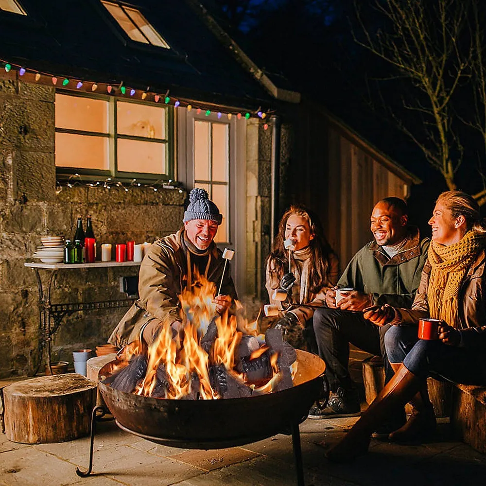 Costway 10pcs Ceramic Wood Logs Gas Fireplace Imitation Wood Propane Firepit  Logs | Southcentre Mall