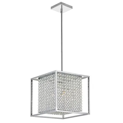 Cube 3 Light Chandelier With Chrome Finish