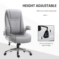 Pu Leather Office Chair With Flip-up Armrest