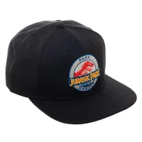 Jurassic Park Logo Ranger Black Snapback Hat