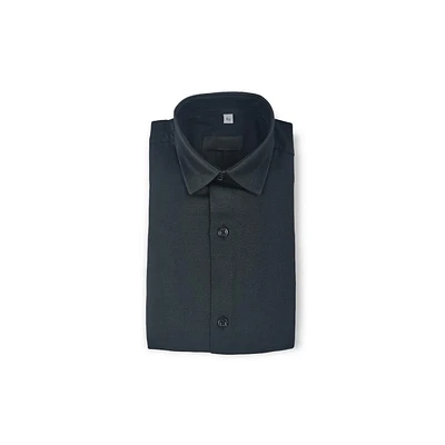 Cotton Dressy Shirt - Stylish Long Sleeve Button Down Soft Iron-free Perfect Match With Slim Fit Pants