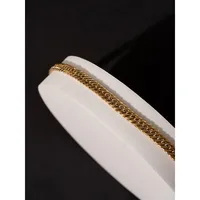 8mm Ionic-goldplated Stainless Steel Curb Chain Necklace