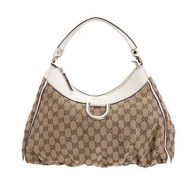 Pre-loved Gg Canvas D-gold Hobo Bag