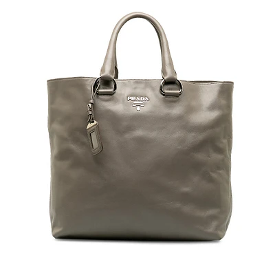 Pre-loved Soft Calf Double Zip Tote Bag