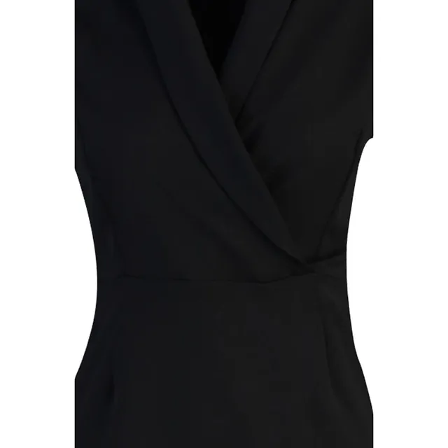 RW&CO. - Sleeveless Mock-Neck Mini Dress with Stones Black