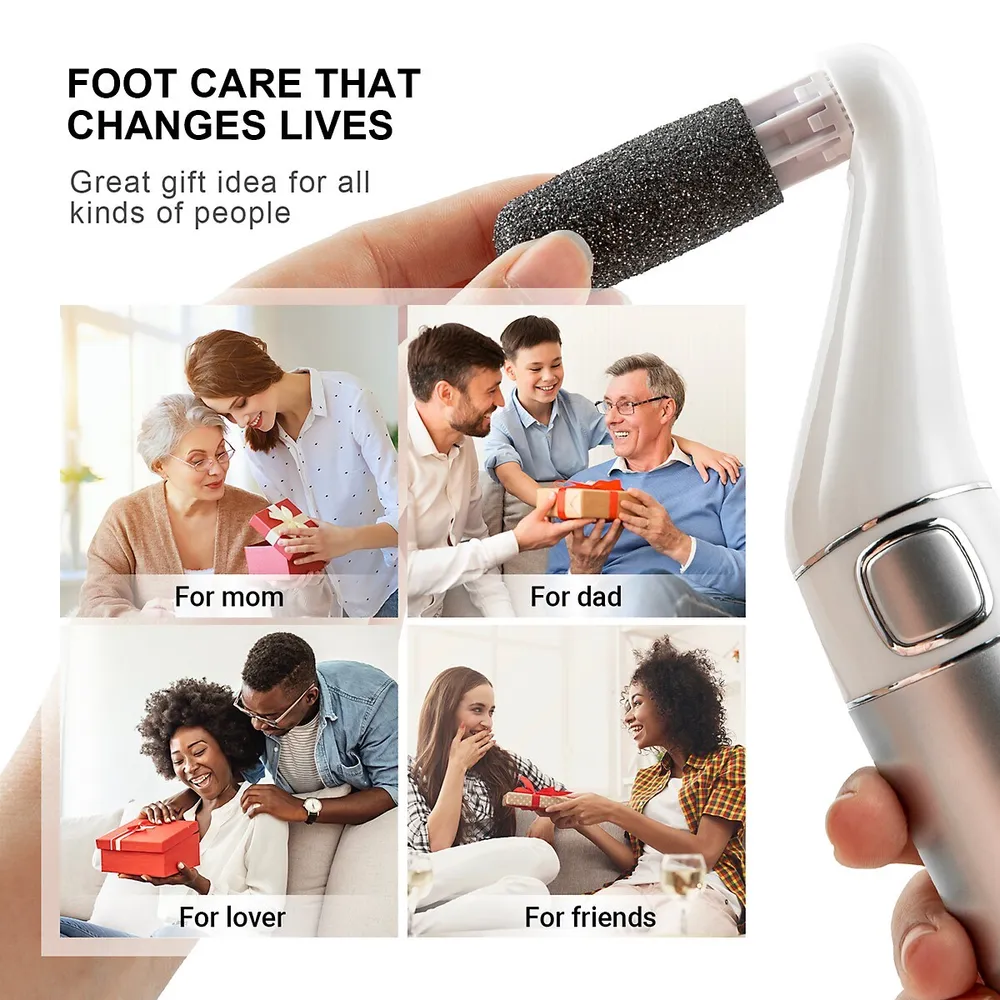 Electric Foot File Callus Remover Rechargeable Foot Scrubber