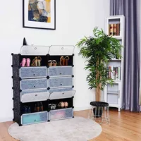12 Cubic Portable Shoe Rack Shelf Cabinet Storage Closet Organizer