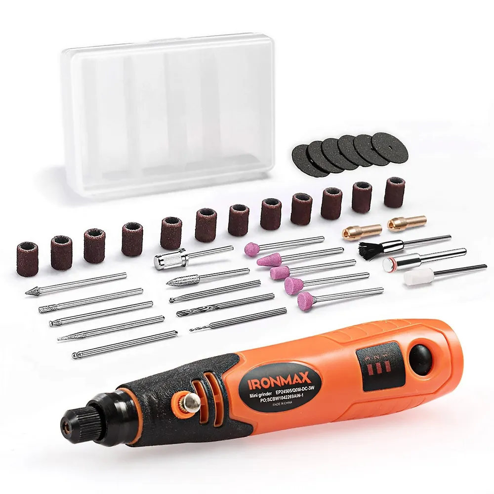 Electric Variable Speed Mini Grinder Rotary Tool Drill Kit + 33Pcs  Accessories