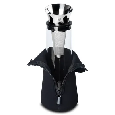 1l Glass Fridge Carafe With Stainless Steel Coffee Filter