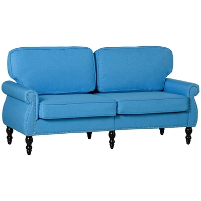 Nail Head Accent Loveseat 2 Seater Sofa