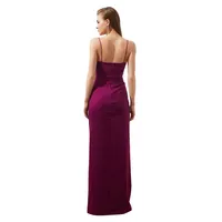Woman Maxi Wrapper Fitted Woven Evening & Prom Dress