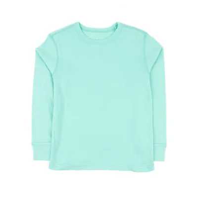 Kids Long Sleeve Classic Solid Color T-shirt
