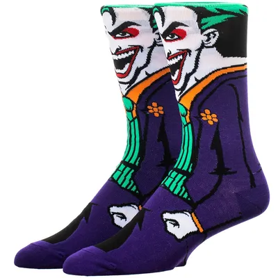 Dc Comics Batman Joker Animigos Crew Socks