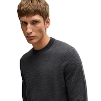 Textured Virgin Wool Sweater