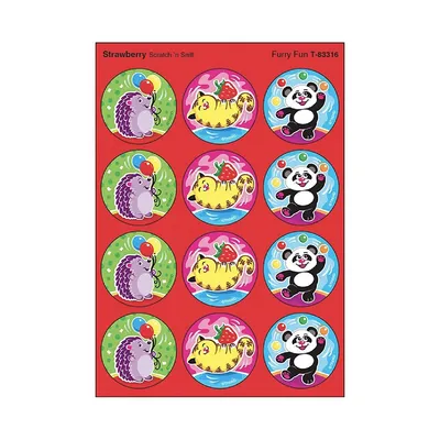 Furry Fun/strawberry Sns Stickers