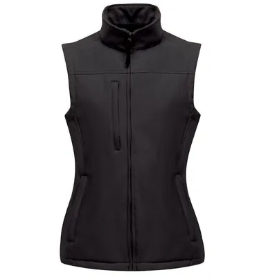 Womens/ladies Flux Softshell Bodywarmer / Sleeveless Jacket (water Repellent & Wind Resistant)