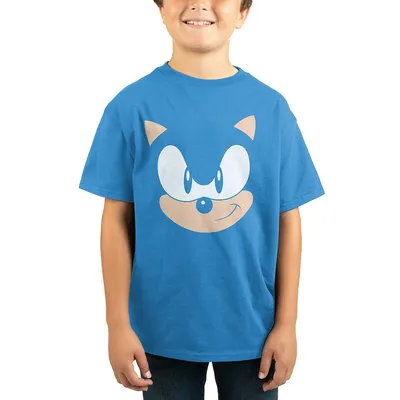 Sega Sonic The Hedgehog Big Face Kids T-shirt