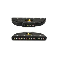 Rca Splitter With 4-way Audio, Video Rca Switch Selector Box + Rca Patch Cable And S-video Cable For Connecting 4 Rca Output Devices To Your Tv