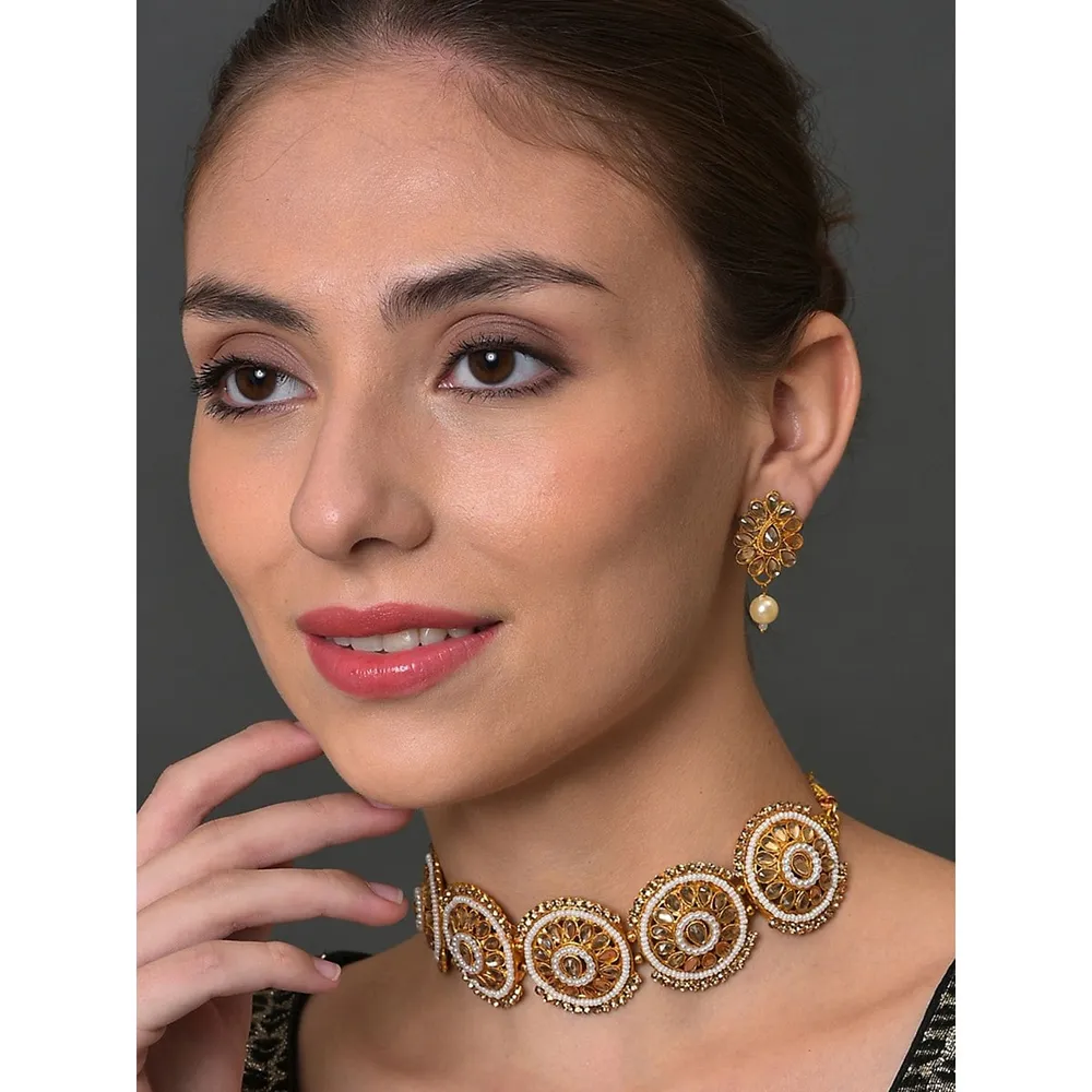 Gold-toned Jewelry Set