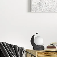 Crescent Contemporary 1 Light Led Compatible Decorative Table Lamp