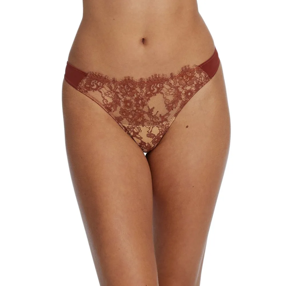 Entice Black Lace Tanga Knickers, Lingerie