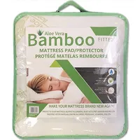 Aloe Vera Bamboo Padded Mattress Protector, Hypoallergenic