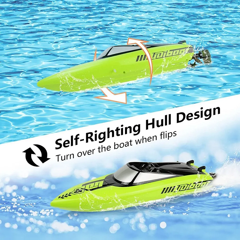 Rc High Speed Boat Toys, Remote Control Toys, High Speed Up To 25km/h, Bonus Battery, Water Cooling System, Self-righting System, Rc Boat For Pool/lake/outdoor