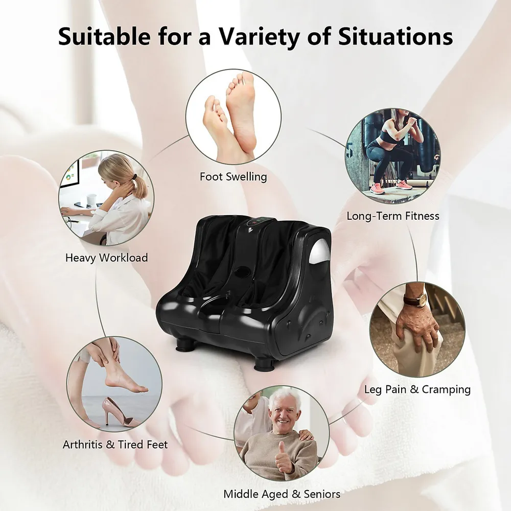 Shiatsu Foot Massager with Kneading and Heat Function - Costway